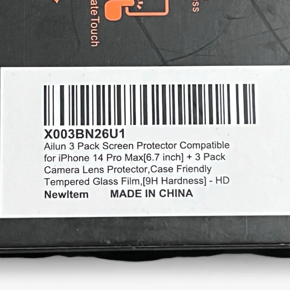Ailun Tempered 3 Pack Glass Screen Protector - IPhone 14 ProMax 6.7 - Picture 3 of 7